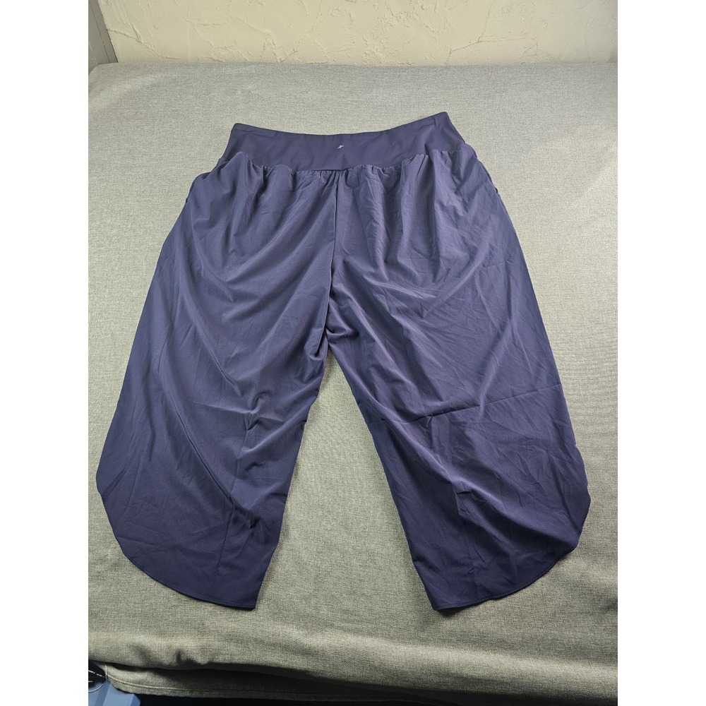Halara Breezful Pant Wide Leg Women 2X Blue High Waisted Stretch Lightweight New - Picture 3 of 14